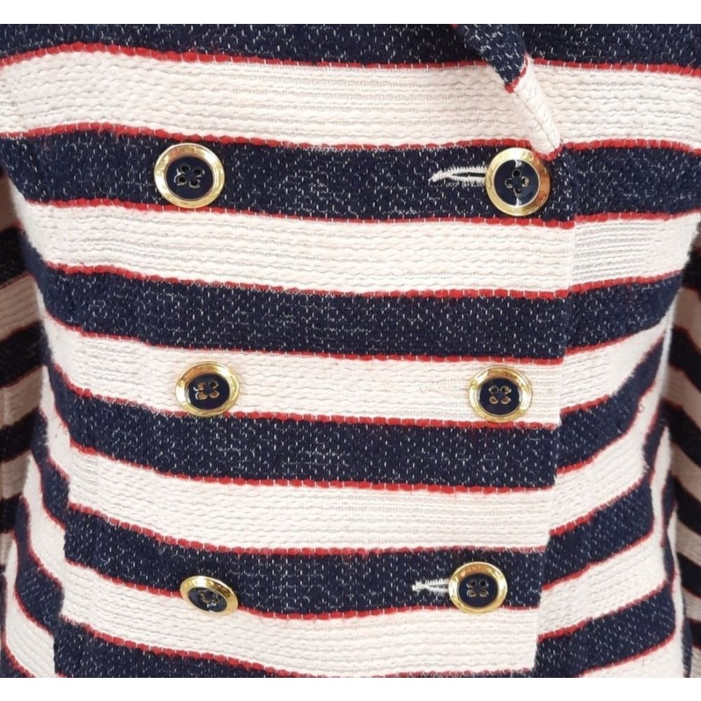 NEW CABI 5094 Cruise Jacket Nautical Stripe Double Breast Blazer 6 Tailored - Picture 5 of 12